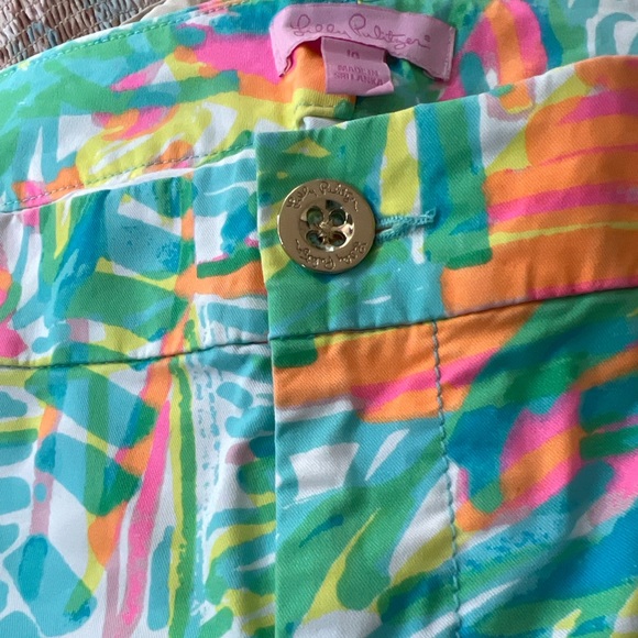 Lilly Pulitzer Callahan Chino Pants Size 10 Multi Sea Salt Print - Picture 4 of 9